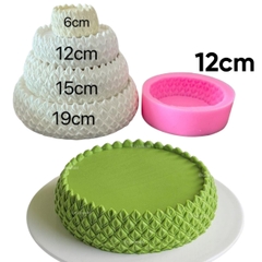 Khuôn Silicon - Đế Sen Thái Tầng - 12cm Cao 3.5cm