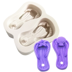 Khuôn Silicon - Em Bé Giày - Đôi Dép Xỏ 6.5cm
