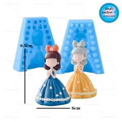 Khuôn Silicon - Em Bé - Công Chúa #25 2 Mảnh 9.5cm