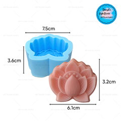 Khuôn Silicon -Mặt Hoa Sen 6cm