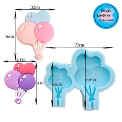 Khuôn Silicon - Bong Bóng Chùm 2c 5cm