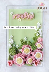 Khuôn Silicon - Hoa Sen - Bộ 3 - Hoàng Cung