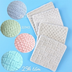 Khuôn Silicon - Viền Mảng Tròn - #3 Mặt Đan Sợi Mì 9.2cm