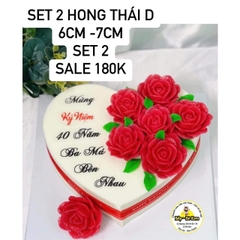Khuôn Silicon - Hoa Hồng Nở - 6cm - Thái Nở D5