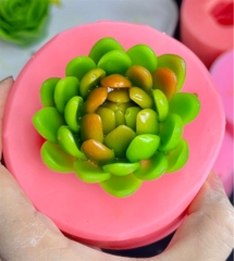 Khuôn Silicon - Sen Đá Nở - 6.3cm - Tầng