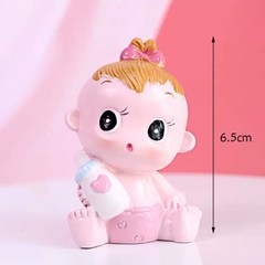 Khuôn Silicon - Em Bé - Bé Gái Bình Bú Tim 2 Mảnh