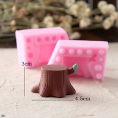 Khuôn Silicon - Gốc Thân Cây 3cm 2 Mảnh