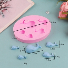 Khuôn Silicon - Biển - Cá Heo Nhỏ 5c