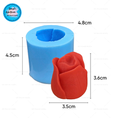 Khuôn Silicon - Hoa Hồng Lai - Nụ Tulip - 3.5cm
