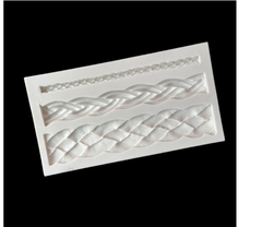 Khuôn Silicon - Viền Chuỗi Dây - Xoắn 3c - 15.2cm