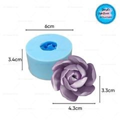 Khuôn Silicon - Hoa Cúc Xoay Cánh Cúp - 4.3cm