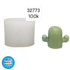 Khuôn Silicon - Sen Đá ĐỨNG  - 7x5.5cm - 2 Chỉa