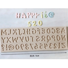 Khuôn Silicon - Chữ Số - 4cm - Nét Nghiêng