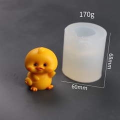 Khuôn Silicon - Động Vật - Vịt Đeo Giỏ