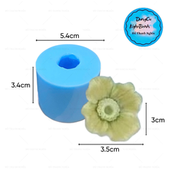 Khuôn Silicon - Hoa Cúc Đồng Tiền - Cánh Thẳng - 3.5cm