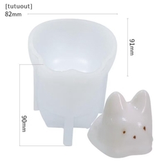Khuôn Silicon - Động Vật - Con Mèo Ngồi Pudding