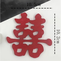 Khuôn Silicon Vĩ Chữ SONG HỶ - Hán 10.2cm