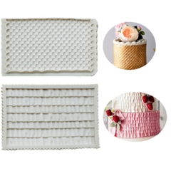 Khuôn Silicon - Viền Mảng Họa Tiết - Vảy Cá 13x8.5cm