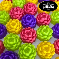 [10 cup] Khuôn Silicon - Cup Set 5cm - M43 - Búp Sen Nở