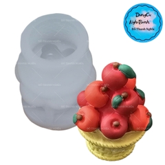 Khuôn Silicon - Trái Cây - Giỏ Táo 6.5cm