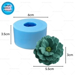 Khuôn Silicon - Hoa Mẫu Đơn Nhuỵ 5.5cm