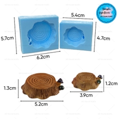 Khuôn Silicon - Gốc Cây Set 2