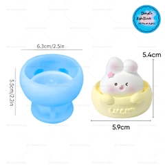 Khuôn Silicon - Động Vật - Con Thỏ Lovely 6.3cm