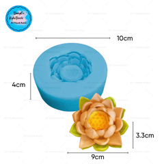 Khuôn Silicon - Hoa Sen Thái Nở - 9cm