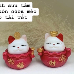 Khuôn Silicon - Động Vật - Mèo Thần Tài - Đồng Tiền SL100