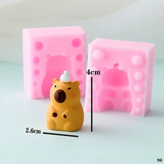 Khuôn Silicon - Động Vật - Capybara 2 Mảnh Đội Vịt