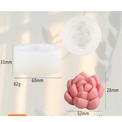 Khuôn Silicon - Sen Đá Tia Tầng Mộng Nước 5cm