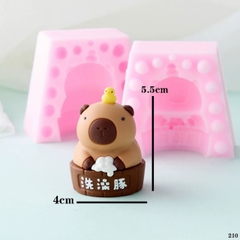 Khuôn Silicon - Động Vật - Capybara 2 Mảnh Chậu Vịt