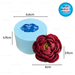 Khuôn Silicon - Hoa Mẫu Đơn POMSON 6cm Nở