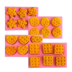 Khuôn Silicon - Bánh Quy Vuông 2.4cm 6c