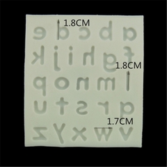 Khuôn Silicon - Chữ Cái Thường - 1.6cm