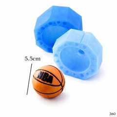 Khuôn Silicon - Cầu Thủ - Trái Banh 2 Mảnh NBA 5.5cm