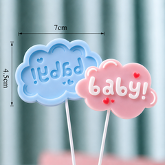 Khuôn Silicon - Mặt Ép Chữ Baby