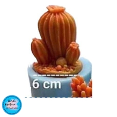 Khuôn Silicon - Sen Đá ĐỨNG  - #2- 3.6x5.1cm - Chùm 3 Khía