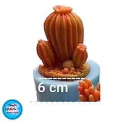 Khuôn Silicon - Sen Đá ĐỨNG  - #2- 3.6x5.1cm - Chùm 3 Khía