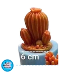 Khuôn Silicon - Sen Đá ĐỨNG  - #2- 3.6x5.1cm - Chùm 3 Khía
