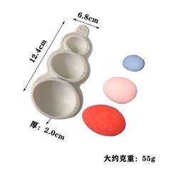 Khuôn Silicon - Động Vật - Con Thỏ - Trứng Thỏ 3c