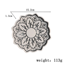 Khuôn Silicon - Viền Mảng Tròn - Lá Đan 15cm