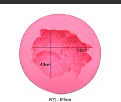 Khuôn Silicon - Hoa Mẫu Đơn - 6cm - Chùm Kèm Lá
