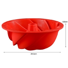 Khuôn Silicon - Đế - Xoắn Xao Xuyến 24,5cm cao 8,8cm