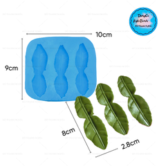 Khuôn Silicon - Rau Củ - Lá Chanh 7.5cm 3c
