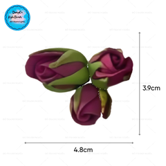 Khuôn Silicon - Chùm Hoa Hồng Búp Gai 3c 5cm