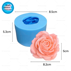 Khuôn Silicon Hoa Hồng Nở Lớn 8.5cm