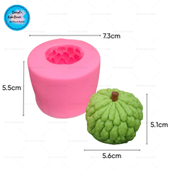 Khuôn Silicon - Trái Cây - Trái Mãng Cầu 5.6cm