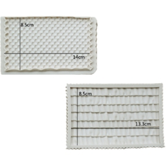 Khuôn Silicon - Viền Mảng Họa Tiết - Vảy Cá 13x8.5cm
