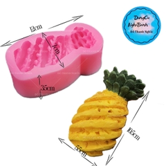 Khuôn Silicon - Trái Cây - Khóm có cùi 12.6cm